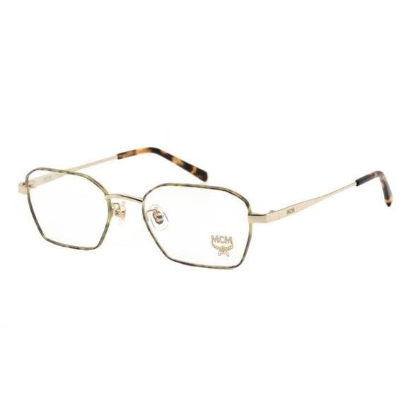 MCM eyeglasses unisex MCM2130A 712 Shiny Gold / Green Havana 52mm - Picture 1 of 2